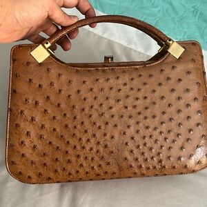 CORBEAU Vintage Ostrich Bag